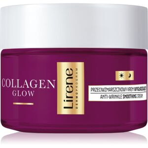 Lirene Collagen Glow 50+ tápláló fiatalító krém az arc kontúr vonalainak feszesítésére 50 ml