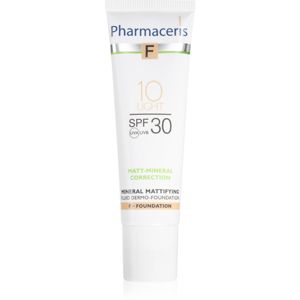Pharmaceris F-Fluid Foundation mattító make-up folyadék SPF 30 árnyalat 10 Light 30 ml