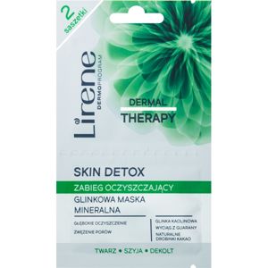 Lirene Dermal Therapy Skin Detox tisztító maszk agyaggal kombinált és zsíros bőrre