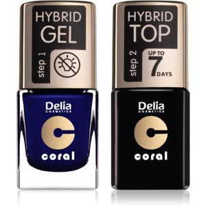 Delia Cosmetics Coral Nail Enamel Hybrid Gel takarékos kiszerelés körmökre hölgyeknek odstín 29