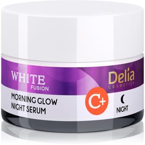 Delia Cosmetics White Fusion C+ élénkítő éjszakai krém a ráncok ellen 50 ml