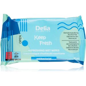 Delia Cosmetics Keep Fresh Antibacterial frissítő nedves törlőkendők 15 db