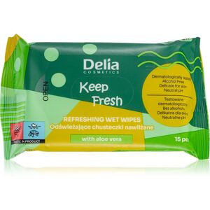 Delia Cosmetics Keep Fresh Aloes frissítő nedves törlőkendők
