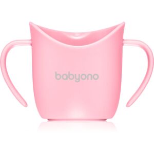 BabyOno Be Active Ergonomic Training Cup gyakorlóbögre fogantyúval Pink 6 m+ 120 ml
