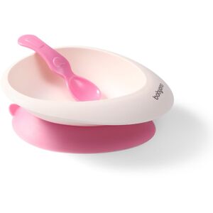 BabyOno Be Active Bowl with a Spoon etetőszett Pink 6 m+ 1 db