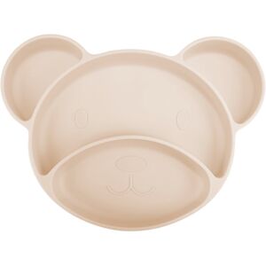 Canpol babies Bear osztott tányér tapadókoronggal Beige 1 db