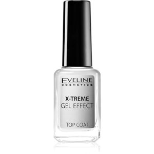 Eveline Cosmetics Nail Therapy X-treme Gel Effect fedő körömlakk a magas fényért 12 ml