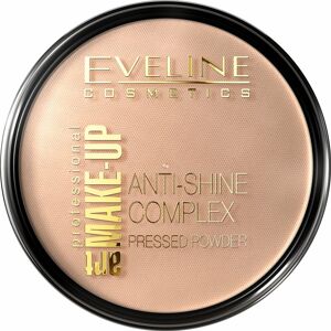 Eveline Cosmetics Art Make-Up könnyű kompakt ásványi púderes make-up matt hatással árnyalat 34 Medium Beige 14 g