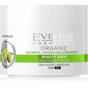 Eveline Cosmetics Green Olive nappali és éjszakai hidratáló krém ránctalanító hatással olíva kivonattal 50 ml