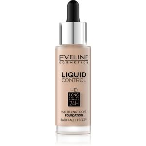 Eveline Cosmetics Liquid Control folyékony make-up pipettával árnyalat 030 Sand Beige 32 ml