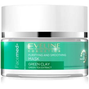 Eveline Cosmetics FaceMed+ tisztító és kisimító arcmaszk zöld agyaggal