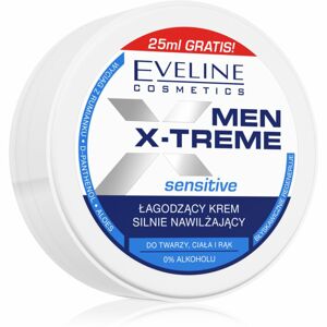 Eveline Cosmetics Men X-Treme Sensitive hidratáló és nyugtató krém arcra, kézre és testre 100 ml