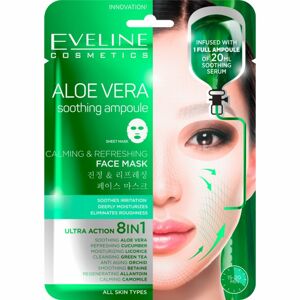 Eveline Cosmetics Sheet Mask Aloe Vera nyugtató és hidratáló maszk aleo verával db