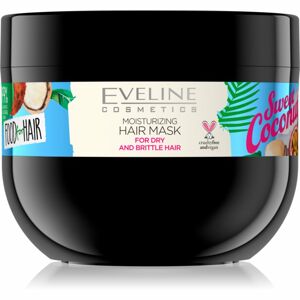Eveline Cosmetics Food for Hair Sweet Coconut hidratáló maszk hajra száraz és törékeny hajra 500 ml