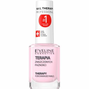 Eveline Cosmetics Nail Therapy Professional körömerősítő lakk gyenge és sérült körmökre keratinnal 12 ml
