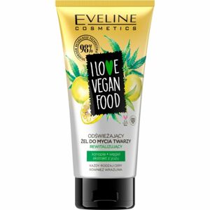 Eveline Cosmetics I Love Vegan Food frissítő tisztító gél az élénk bőrért 150 ml