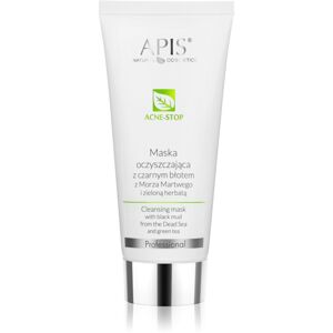 Apis Natural Cosmetics Acne-Stop Professional mélyen tisztító maszk az aknéra hajlamos zsíros bőrre 200 ml