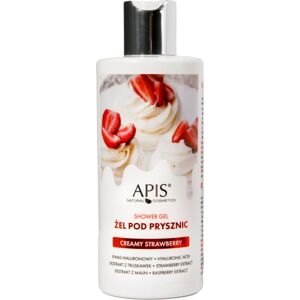 Apis Natural Cosmetics Creamy Strawberry hidratáló tusoló gél 300 ml