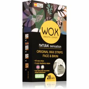WOX Natural Sensation szőrtelenítő gyantacsík az arcra 40 db