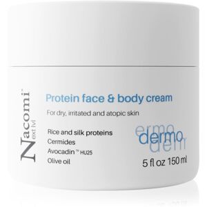 Nacomi Next Level Dermo Protein arc- és testkrém száraz és atópiás bőrre 150 ml
