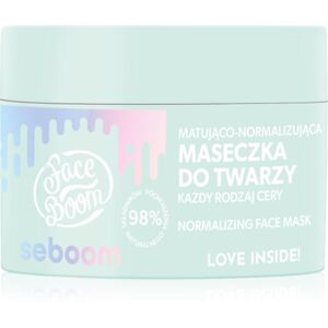 BodyBoom FaceBoom Seboom tisztító és mattító arcmaszk kombinált és zsíros bőrre 45 g