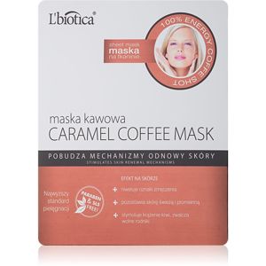 L’biotica Masks Caramel Coffee bőrfrissítő arcmaszk