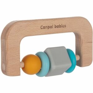 Canpol babies Teethers Wood-Silicone rágóka 1 db