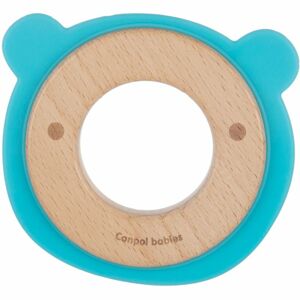 canpol babies Teethers Wood-Silicone Bear rágóka 1 db