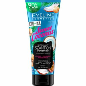 Eveline Cosmetics Food for Hair Sweet Coconut hidratáló sampon vékonyszálú és normál hajra 250 ml
