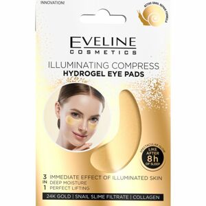 Eveline Cosmetics Gold Illuminating Compress hidrogél maszk a szem körül csigakivonattal 2 db
