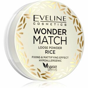Eveline Cosmetics Wonder Match Átlátszó rögzítő por matt hatásért Rice 6 g