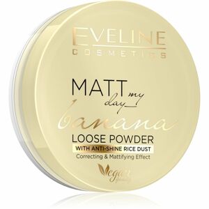 Eveline Cosmetics Matt My Day hosszan tartó fixáló púder matt hatással árnyalat Banana 6 g