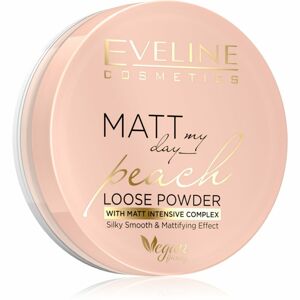 Eveline Cosmetics Matt My Day hosszan tartó fixáló púder matt hatással árnyalat Peach 6 g