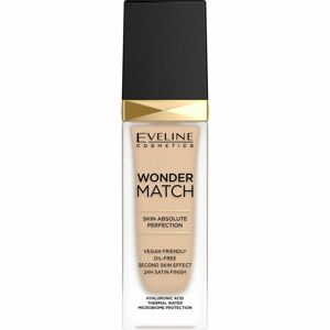 Eveline Cosmetics Wonder Match hosszan tartó folyékony make-up hialuronsavval árnyalat 10 Light Vanilla 30 ml