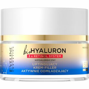 Eveline Cosmetics Bio Hyaluron 3x Retinol System nappali és éjszakai liftinges krém 50+ 50 ml