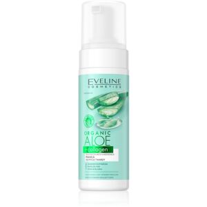 Eveline Cosmetics Organic Aloe+Collagen tisztító hab nyugtató hatással 150 ml