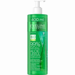 Eveline Cosmetics Bio Organic Natural Aloe Vera hidratáló gél a száraz és érzékeny bőrre 400 ml