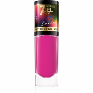 Eveline Cosmetics 7 Days Gel Laque Neon Lunacy neon körömlakk árnyalat 84 8 ml