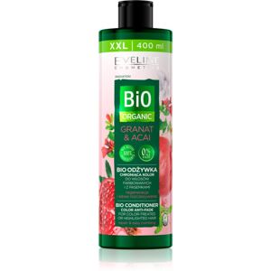Eveline Cosmetics Bio Organic Granat & Acai regeneráló kondicionáló festett vagy melírozott hajra 400 ml