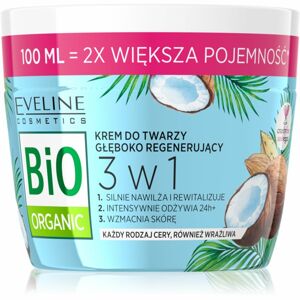 Eveline Cosmetics Bio Organic 3 in 1 mélyen helyreállító krém az arcra 100 ml