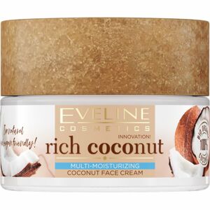 Eveline Cosmetics Rich Coconut tápláló bőrfiatalító krém probiotikumokkal 50 ml