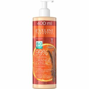 Eveline Cosmetics Bio Organic Natural Orange Extract tápláló és feszesítő testkrém melegítő hatású 400 ml