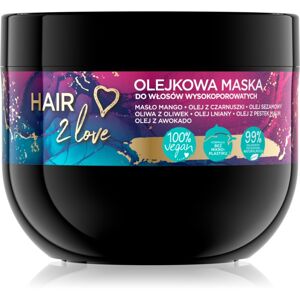 Eveline Cosmetics I'm Bio Hair 2 Love intenzíven tápláló maszk a száraz és porózus hajra 300 ml