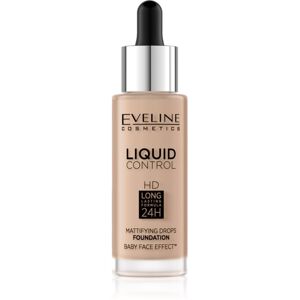 Eveline Cosmetics Liquid Control folyékony make-up pipettával árnyalat 035 Natural Beige 32 ml