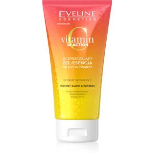 Eveline Cosmetics Vitamin C 3x Action tisztító gél A.H.A.-val (Alpha Hydroxy Acids) 150 ml