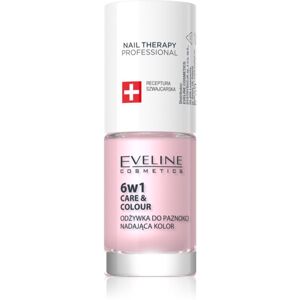 Eveline Cosmetics Nail Therapy Care & Colour körömkondicionáló 6 in 1 árnyalat Pink 5 ml