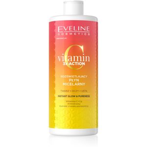 Eveline Cosmetics Vitamin C 3x Action micellás víz élénk és hidratált bőr 500 ml