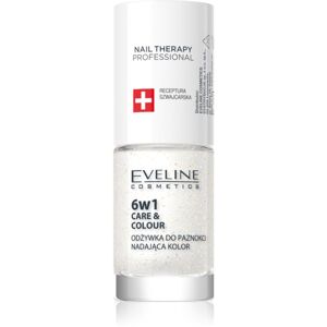 Eveline Cosmetics Nail Therapy Care & Colour körömkondicionáló 6 in 1 árnyalat Golden Glow 5 ml