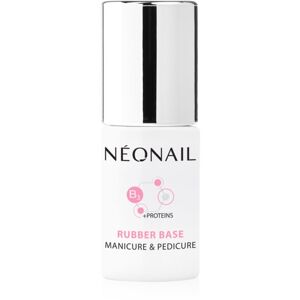 NeoNail Manicure & Pedicure Rubber Base bázis lakk zselés műkörömhöz proteinnel 7,2 ml