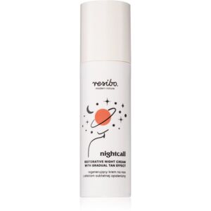 Resibo Nightcall Restorative Night Cream regeneráló éjszakai krém a fokozatos barnulásért 50 ml